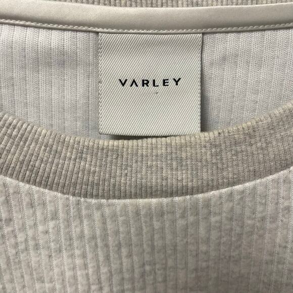 Varley Arleta Pullover Sweatshirt in Ivory Cloud Drawcord Hem Womens Medium - Picture 5 of 8